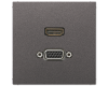 Розетка HDMI/VGA Jung MAAL1173AN