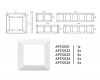 Рамка трехместная Ambrella Volt Line AF110123