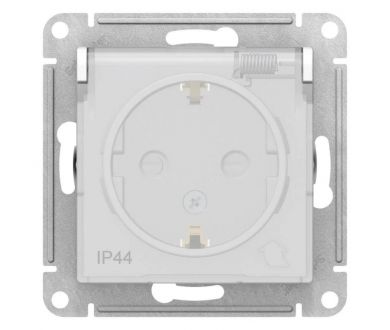 Купить Розетка 2К+З Schneider Electric Atlas Design 16A 250V со шторками и крышкой белая ATN440146 Розетка 2К+З Schneider Electric Atlas Design 16A 250V со шторками и крышкой белая ATN440146