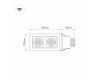 Встраиваемый светильник Arlight CL-KARDAN-S180x102-2x9W Day 024129