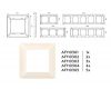 Рамка пятиместная Ambrella Volt Line AF110305