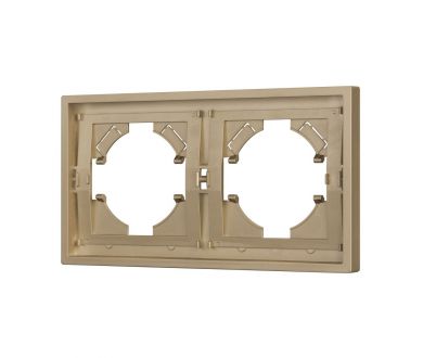 Купить Рамка пластиковая на 2 поста Arlight FRM-TENDO-SFPL-2-GD 054647 Рамка пластиковая на 2 поста Arlight FRM-TENDO-SFPL-2-GD 054647