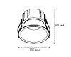 Встраиваемый светильник Italline IT06-6032 white 4000K