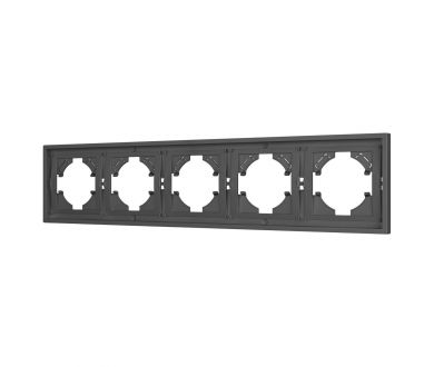 Купить Рамка пластиковая на 5 постов Arlight FRM-TENDO-SFPL-5-GR 054659 Рамка пластиковая на 5 постов Arlight FRM-TENDO-SFPL-5-GR 054659