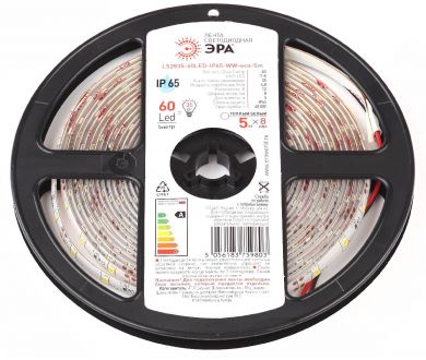 Купить Светодиодная лента Эра 12В 2835 4,8Вт/м 3000K 5м IP65 LS2835-60LED-IP65-WW-eco-5m Б0035592 Светодиодная лента Эра 12В 2835 4,8Вт/м 3000K 5м IP65 LS2835-60LED-IP65-WW-eco-5m Б0035592