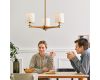 Люстра на штанге ImperiumLoft Stavra Jorgenson White/Light Wood 203578-26