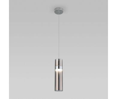 Купить Подвесной светильник Eurosvet Lumen 50244/1 LED хром/дымчатый a061289 Подвесной светильник Eurosvet Lumen 50244/1 LED хром/дымчатый a061289