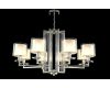 Подвесная люстра Crystal Lux Nicolas NICOLAS SP-PL8 NICKEL/WHITE