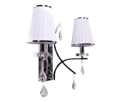 Купить Бра Lumina Deco Glamour LDW 66247-2 WT+CHR Бра Lumina Deco Glamour LDW 66247-2 WT+CHR