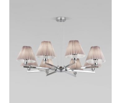 Купить Подвесная люстра Eurosvet Peony 60136/8 хром/серый Подвесная люстра Eurosvet Peony 60136/8 хром/серый