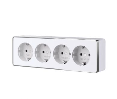Купить Розетка четверная с заземлением и шторками Werkel Gallant (белый) W5072210 4690389218002 a071252 Розетка четверная с заземлением и шторками Werkel Gallant (белый) W5072210 4690389218002 a071252