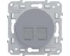 Розетка RJ45 двойная Schneider Electric Odace S53R481