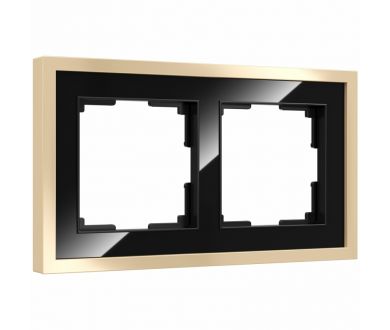 Купить Рамка на 2 поста Werkel Baguette черный-латунь 4690389185786 W0022852 a060240 Рамка на 2 поста Werkel Baguette черный-латунь 4690389185786 W0022852 a060240