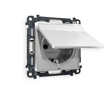 Купить Комплект механизма розетки с/з со шторками и крышкой Ambrella Volt Alfa MA408010 Комплект механизма розетки с/з со шторками и крышкой Ambrella Volt Alfa MA408010