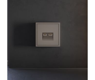 Купить Накладка для розетки компьютерной двойной RJ45+RJ45 кат.6 Voltum S70 (капучино) VLS001414 Накладка для розетки компьютерной двойной RJ45+RJ45 кат.6 Voltum S70 (капучино) VLS001414