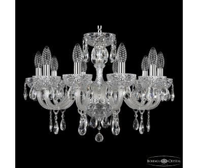 Купить Подвесная люстра Bohemia Ivele Crystal 5417/10/195 Ni Clear/M-1F Подвесная люстра Bohemia Ivele Crystal 5417/10/195 Ni Clear/M-1F
