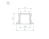 Алюминиевый профиль Arlight LINE-2315-F-2000 WHITE 044265