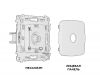 Комплект механизма TV розетки оконечной 50-870 MHz 1dB Ambrella Volt Omega MO213010