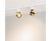 Трековый трехфазный светильник Arlight SP-PLURIO-TRACK-4TR-R77-9W Day4000 (WH-BRS, 36 deg, 230V) (IP20 Металл) 038100
