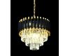 Подвесная люстра Lumina Deco Funneli LDP 6003-400 BK+F.GD