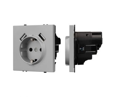 Купить Механизм розетки Arlight с USB зарядкой SCT-NOBE-MUAA-SFPL-IS (230V, 16A) 059443 Механизм розетки Arlight с USB зарядкой SCT-NOBE-MUAA-SFPL-IS (230V, 16A) 059443