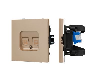 Купить Механизм компьютерной розетки двойной Arlight SCT-TENDO-MPC2-PL-GD (RJ-45, CAT6) 054103 Механизм компьютерной розетки двойной Arlight SCT-TENDO-MPC2-PL-GD (RJ-45, CAT6) 054103