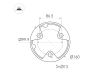 Ландшафтный светильник Arlight LGD-FRESNEL-BOLL-H1000-20W Warm3500-MIX 047687