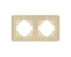 Рамка на 2 поста алюминиевая Arlight FRM-AKIRY-AL-2-GD 049726
