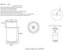 Уличный светильник Crystal Lux CLT 138C180 BL
