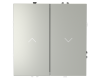 Выключатель встраиваемый Voltum S70 для жалюзи 10А, (сталь) VLS020705