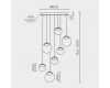 Подвесной светильник Modelux ML.2338.7 BK