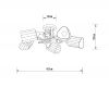 Потолочная люстра Arte Lamp Glamore A5076PL-5BK