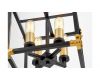 Подвесная люстра Lumina Deco Waldorf LDP 1140-4 BK+MD