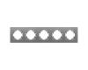 Рамка на 5 постов пластиковая Arlight FRM-PERIO-PL-5-GR 049764