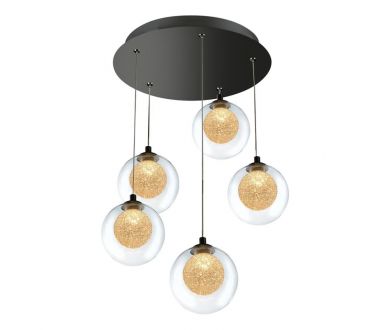 Купить Подвесная светодиодная люстра iLedex Oblivion C4457-5R CR Подвесная светодиодная люстра iLedex Oblivion C4457-5R CR