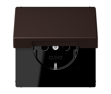 Купить Розетка 2K+З с крышкой Jung LC1520BFKL252 Розетка 2K+З с крышкой Jung LC1520BFKL252
