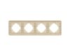 Рамка на 4 поста стеклянная Arlight FRM-OMALI-GS-4-GD 049703