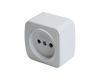Розетка накладная 1-местная Stekker Basic PST10-501-20 50074
