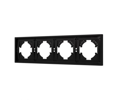 Купить Рамка пластиковая на 4 поста Arlight FRM-TENDO-SFPL-4-BK 054654 Рамка пластиковая на 4 поста Arlight FRM-TENDO-SFPL-4-BK 054654