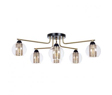Купить Потолочная люстра Arte Lamp Manchester A7045PL-6BK Потолочная люстра Arte Lamp Manchester A7045PL-6BK