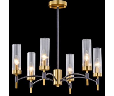 Купить Люстра на штанге Illumico IL5177-6PLS-29 BRASS TUBO Люстра на штанге Illumico IL5177-6PLS-29 BRASS TUBO