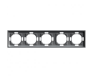 Купить Рамка 5-местная Stekker Эмили PFR00-5005-09 антрацит soft touch 49940 Рамка 5-местная Stekker Эмили PFR00-5005-09 антрацит soft touch 49940
