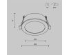 Встраиваемый светильник Maytoni Technical Downlight Orb DL130-GX53-MG