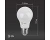 Лампа светодиодная Эра E27 9W 2700K LED A60-9W-827-E27 Б0032246