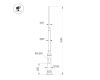 Опора фланцевая Arlight OXOR-OT3-DE-D160-L3500 (BK) 051351