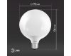 Лампа светодиодная Эра E27 15W 2700K LED G95-15W-2700K-E27 Б0049077