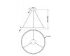 Подвесной светильник Maytoni Rim MOD058PL-L54BK