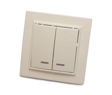 Купить Выключатель 2-клавишный с индикатором Stekker PSW10-9002-02 250В 10А 39229 Выключатель 2-клавишный с индикатором Stekker PSW10-9002-02 250В 10А 39229