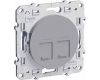 Розетка RJ45 двойная Schneider Electric Odace S53R481