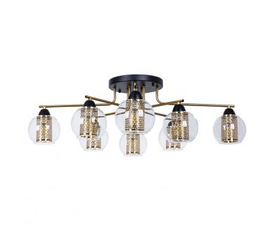 Купить Потолочная люстра Arte Lamp Manchester A7045PL-8BK Потолочная люстра Arte Lamp Manchester A7045PL-8BK